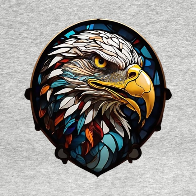Eagle in Stained Glass by likbatonboot